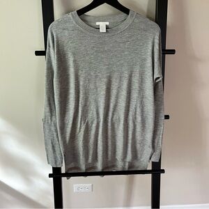 H&M Gray Crew Neck Sweater Women’s S Loose Fit
